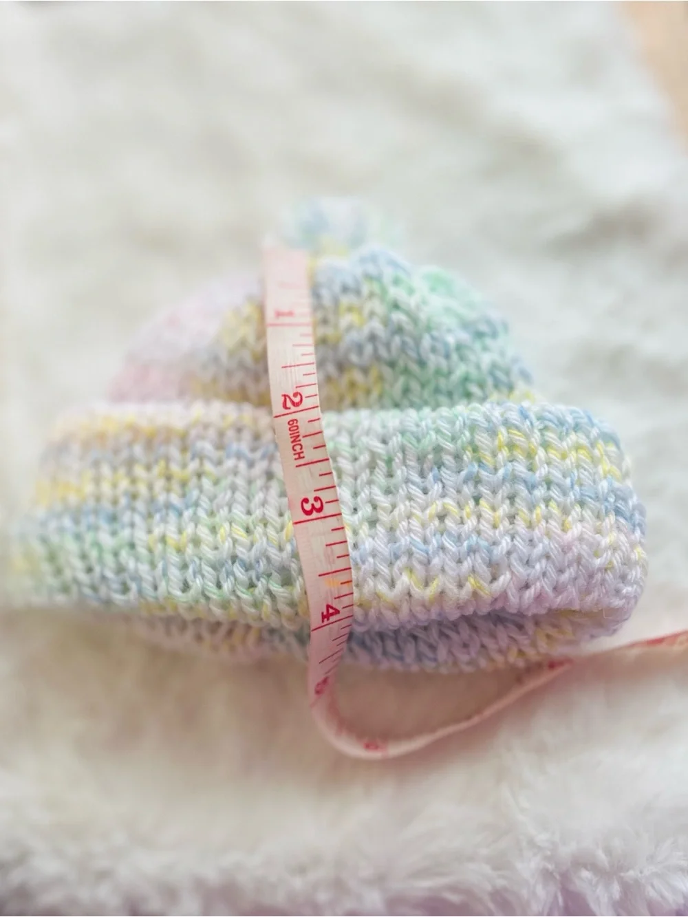Pastel Multicolor Knit Beanie for Kids